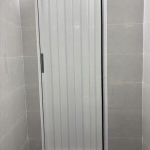 Cửa Nhôm Xếp Nhà Vệ Sinh Cao Cấp Windowo - Màu Trắng