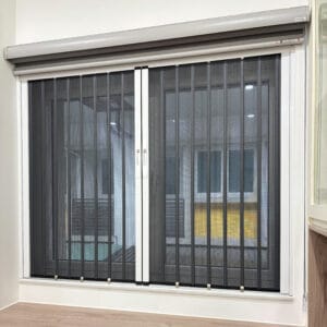 Cửa xếp lá lưới nhôm cao cấp, cho cửa sổ